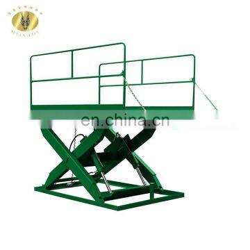 7LSJG Shandong SevenLift one ton warehouse hydraulic cargo lift