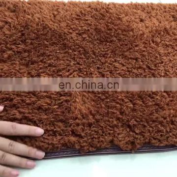 Wholesale non-woven fabric backing  cashmere modern furry shaggy rug