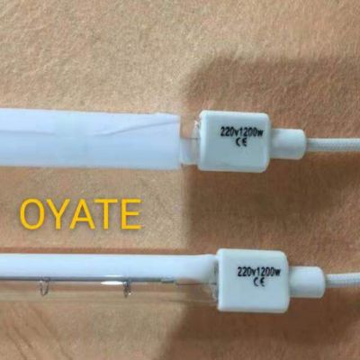 Fast response far infrared quartz heating tube 960mm 2000w ir lamp for stretch blow moulding machines