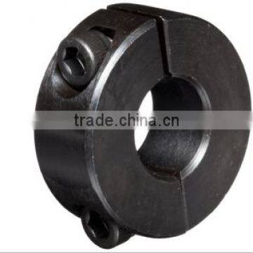 2C-050 Steel Two-Piece Clamping Collar, Black Oxide Plating, 1/2" Bore Size, 1-1/8" OD, With 8-32 x 1/2 Set Screw