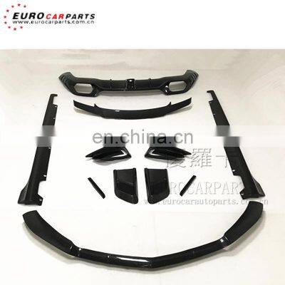 GT / GTS carbon fiber body kit with front spoiler side skirt rear diffuser for GT to B style carbon front lip rear diffuser