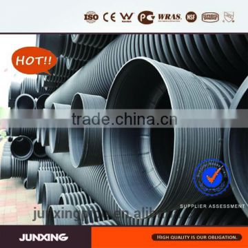 DN300 sn8 plastic culvert black hdpe corrugated pipe for drainage