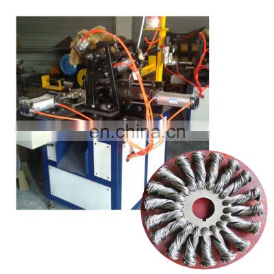 Crimped Stainless Steel Wire End Brush machine, sweeping cup brush and flat twisted brush making machine
