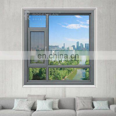 Cheap aluminum profiles swing building glass window screen