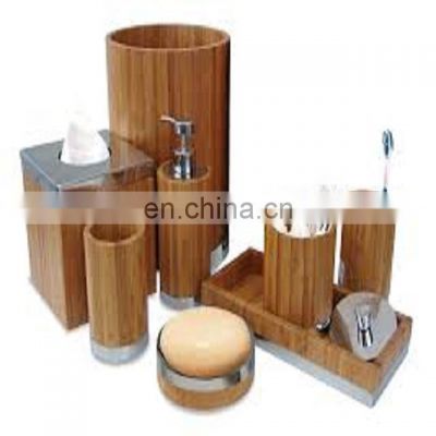 wooden bathroom set