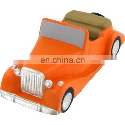 amazon hot sell custom orange antique car shaped squeeze soft stress ball