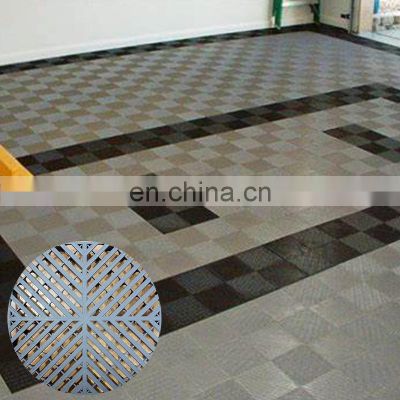 CH Factory Direct Supply Multicolor Square Drainage Durable Flexible Waterproof Plastic 40*40*4cm Garage Floor Tiles