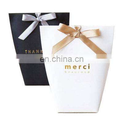 Thank You Gift Cheap Shopping Brown Custom Wholesale White Kraft Paper Bag