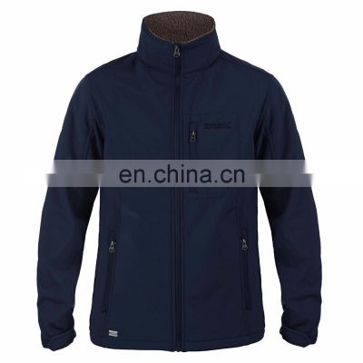 Navy Blue Custom Softshell Custom Jackets For Men OEM Supply Type Jackets super soft material windbreaker