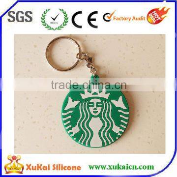 cheap promotional custom silicone rubber keychain