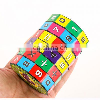 Children Montessori Games Mathematics Numbers Magic Cube Toy Puzzle Game Kids Learning Education Math Toy Fun Calculate Game