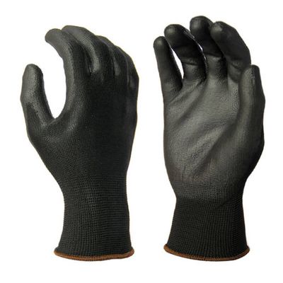 EN388 glove 4131 light weight PU/polyurethane coated nylon work gloves