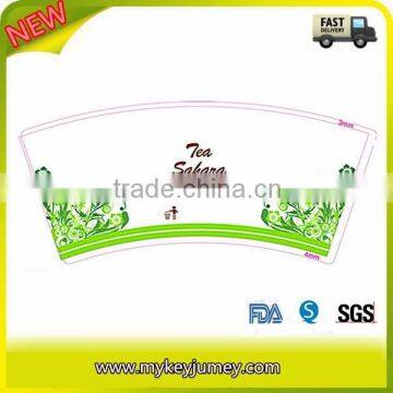 OEM Paper Cup Fan for Coffee Cups or Tea Cups