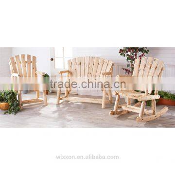 Outdoor Double Wooden Chairs,Outdoor Wooden Rocking Chairs,Log Lodge Chair, Log Lodge Rocking Chair, Log Lodge Double Chair