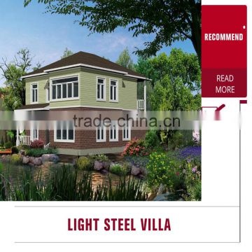Economical Light Steel Frame Prefab House Villa with Equipment