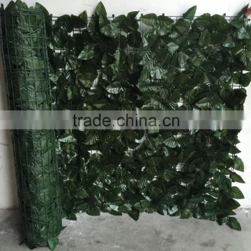 Hot Sale Outdoor Decoration Plastic Leaf Hedge Artificial Green Leaf Fence                        
                                                Quality Choice