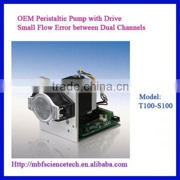 OEM Peristaltic Pump with Drive, Model: T100-S100, Speed: max. 100rpm, RS485 Communication