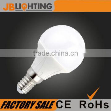Zhejiang Ningbo factory LED bulb G45 E14 6W 480lm Golf ball lamp CE ROHS approved