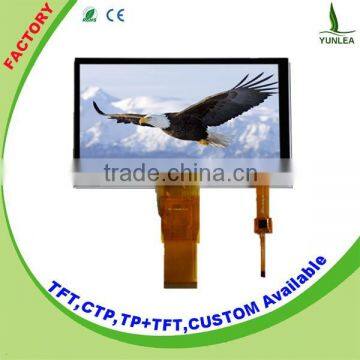 Yunlea factory Cheapest price 10$ lcd tft display 800x480 pixels 7"