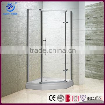 Frameless hinge Stainless Steel Shower Enclosure(KK3127)