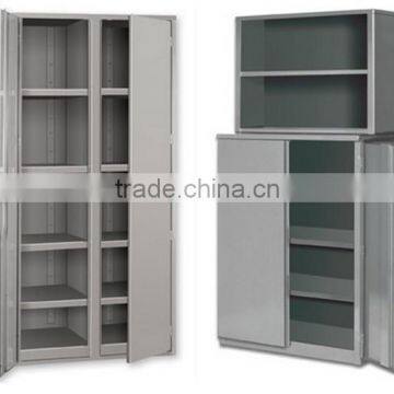 Metal storage cabinet use for clothes, filing, book storage
