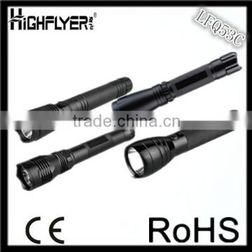 factory rechargeable 3*C battery Q5 LED housing flashlight