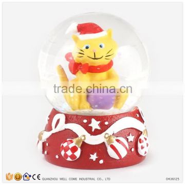 Cat Toy Mini Glass Globe for Chirstmas Gift