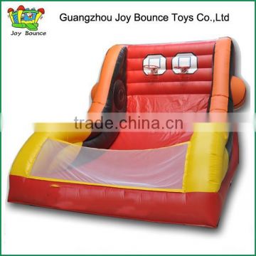 funny game inflatable double basketball toss