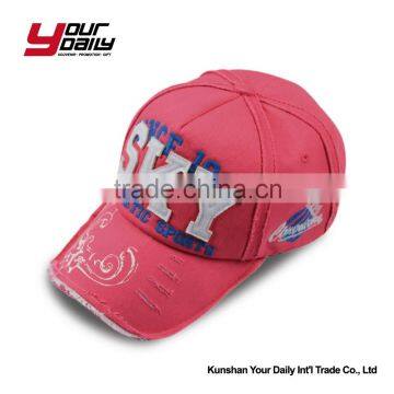 cotton twill plain baseball cap custom logo snapback cap