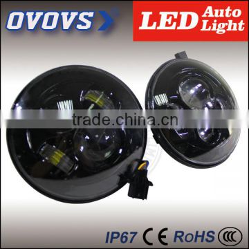 OVOVS 2016 design 40W high low beam 7" led light Round Motorcycle headlight for J-eep