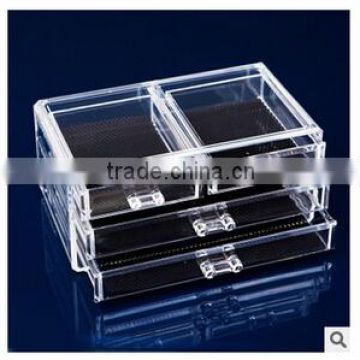 qingfang trade Octagonal Shape Plastic Jewelry Box with Leatherette Paper