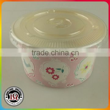 Disposable Ice Cream Paper Bowl With Flat Lid                        
                                                Quality Choice