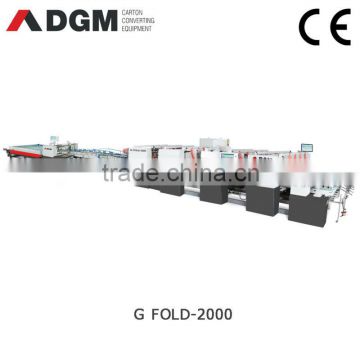 High-Speed two pieces manual folder gluer G-FOLD 2000-AC