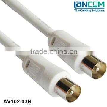 Stable Quality Nickle Plated Hot Selling RG6 TV Coaxial Cable M/M,75ohm
