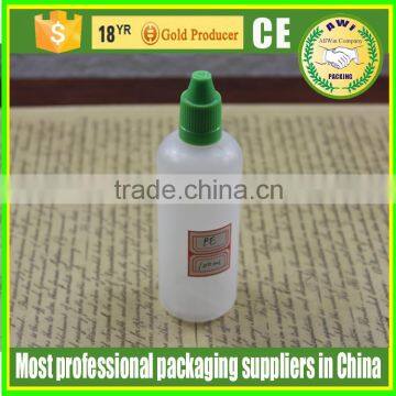 Empty childproof cap 100ml PE dropper bottle for eliquid