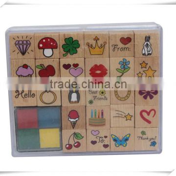 different designs of wooden stamps for sale