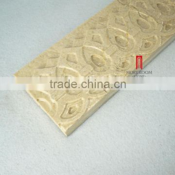 crema marfil 3d CNC decorative marble border design