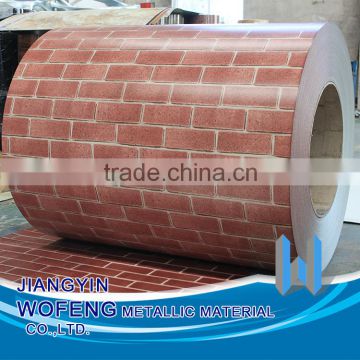 Brick pattern color coated printed galvanized steel coil