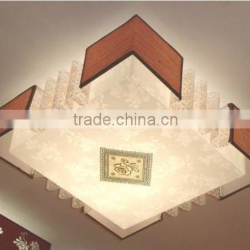 High quality LED strip light,square parchment light shade,indoor ceiling pandent light