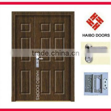 Picture doors pvc coated wooden interior door