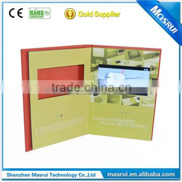 7 inch TFT screen light sensor lcd video brochure