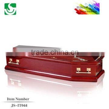 Trade Assurance high qualityeuropean cirsular wooden coffin for sale