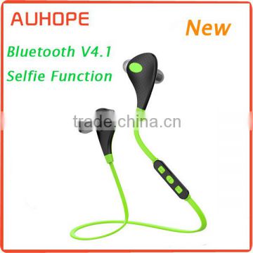 The newest wireless headphones sports oem bluetooth earbuds with selfie function