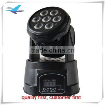 Mini stage light 7x15w rgbwa 5in1 led mini moving head wash