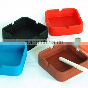 DCA009106Good quality silicone square ashtray, silicone cigarette ashtray