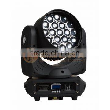 19pcs rgbw 4in1 led zoom moving light professional led stage lighting