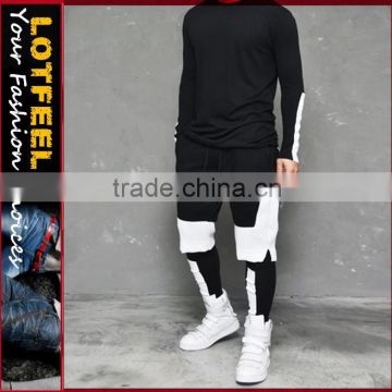 Street Rebel Embo Contrast Leggins Sweatpants (LOTG216)