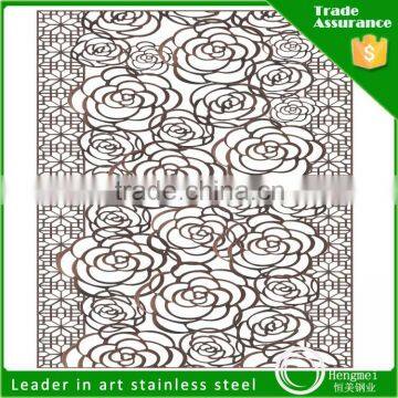 201 304 Stainless Steel Laser Cut Screen for Hotel Decoratiion