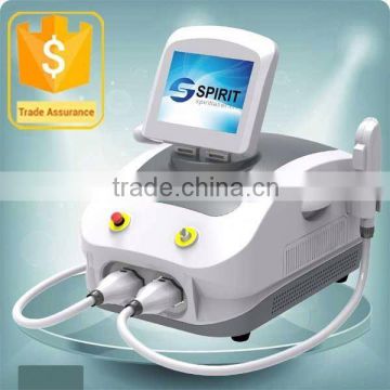 2015 New designed two handles portable ipl machine hair remove best ipl medical equipment for spider veins removal from China