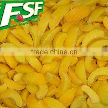 IQF/Frozen yellow peach slices new crop